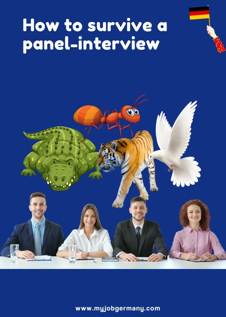 Four Interviewers with animal-types